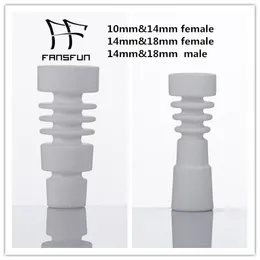 Domessess keramikspik 2 i 1 matkvalitetsrök 10mm14mm Kvinna 14mm18mm Man för glasvattenrör