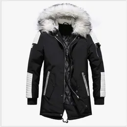 New Winter Jacket Men Thicken Warm Parkas Casual Long Outwear Hooded Collar Jackets And Coats Men Veste Manteau Homme Hiver