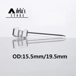 Quartz Carb Cap för 15.5mm 19.5mm Rök Enail Grail Banger Nail med Dabble Hook One Air Hole Nails Electronic Dab Rig