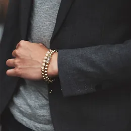 DHgate.com:Stainless Steel Bead Bracelets Set for Men