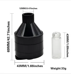Direct selling metal grinder plastic funnel grinder