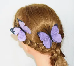 Fascia E Forcine Con Farfalle Blu - Set Accessori Capelli Creativi Per Donne E Ragazze - 2