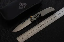 Free shipping,kevin johnTilock outdoor Flipper Folding knife Titanium handle M390 blade Tactical camping survival Knives EDC tools