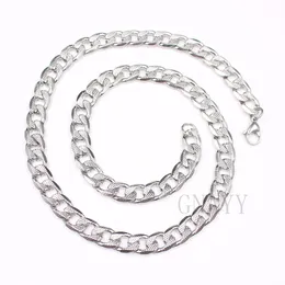 10mm Men's 316L Stainless Steel Link Chain Carved Textured Necklace or bracelet Factory direct sales, small wholesale, customized.
