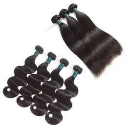 Ottima qualità per capelli umani Weave Body Wave dritti 3 o 4 bundle a buon mercato peruviano peruviano malesia indiano indiano Mongole estensione dei capelli vergini