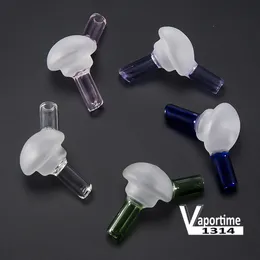 Glas Carb Cap Mushroom Färgad Quartz Banger Nail Glass Bong Nails Enail Färgglada Lila Rosa Blå Grön Klar Färger DAB Rig 561