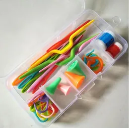 Knitting Tools Crochet Hooks Stitches Pins Wool Yarn Needle Knit Weave Tool Markers Set with Box Case