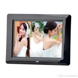 Fashion ultra-thin 8-inch high-definition digital photo frame LED electronic photo frame full format player advertising video player