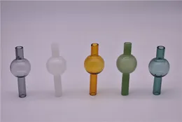 Universal Mix Colorful Glass Bubble Carb Cap Round Ball Dome för XL Tjock Quarts Termal Banger Nails Glas Vattenrör, DAB Oljeplattor