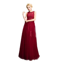 New Free Freight High Quality Long Wedding Dresses Round Collar Red Lace And Peg A Font Wedding Dresses DH96