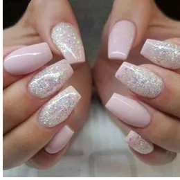 500 pçs Moda Unhas Falsas Press On Girls Dedo Beleza Unhas Postiças Unhas de Plástico Dicas de Arte de Unhas Cobertura Completa Falso Francês