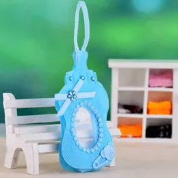 12 sztuk / zestaw Cute Baby Butelka Cukierki Torba Baby Shower Prezenty Torba Chrzest Favor Pakowanie Torby Chocolate Party Decor