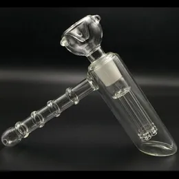 1Pcs Hot sell hand pipes hammer 6 Arms perc glass water pipe percolator bubbler tobacco pipe