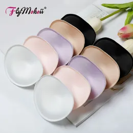 Flymokoii 1Pair/Lot Women Bra Padded Chest Cups Insert Breast Enhancer Push Up Bikini Invisible Sponge Foam Bra Pads for Swimsuit