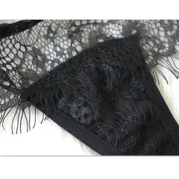 Sexy Underwear Women Hollow Out Lace Bandage Set Bra Panty Set ...