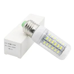Edison2011 Mini LED-lampa 110V 220V SMD 5730 E14 E27 LED-ljus 56 LED-lampor Corn Bulb ljuskrona för hemljus