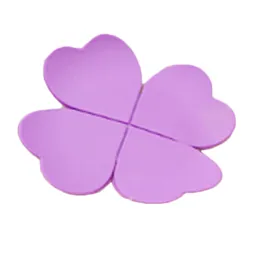 New 1pc Four Leaf Clover Table Mat Silicone Heart Shape Table Pad Heat Insulation Cup Mat Coaster Cushion Silicone Placemat