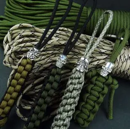 Zinc Alloy Beads Paracord Rope Fall Multi Tools Outdoor Camping Flashlight Pendant Phone Gadgets Multi Tool