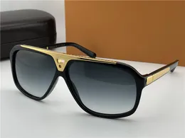 Evidence Millionaire Sunglasses Black Gold Grey Shaded Lens Mens Vintage Sunglasses New with box