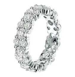 choucong smycken runda klipp 8ct diamant bröllop band ringar för kvinnor storlek 5/6/7/8/9/10 gratis frakt