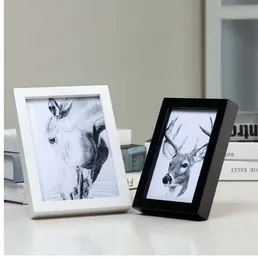 Wall or Desk Dual Use Wood Photo Frame 5/6/7/8/10/11/12 inch Rectangle Frame Desk Picture Frames Birthday Wedding Gift