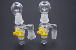 14mm 18mm Kvinna / Manglas Dropdown Oil Rig Reclaimer med Dome Oil Nail Glass Adapter Plast Keck Clip för vattenolja Rig Bongs