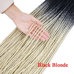 Strands Ombre Kanekalon Oplatający Włosy Senegalese Twist Crochet Hair Extensions Różowy Blondynka Syntetic Szydełkowie Dhgate Syntetyczna Ahir