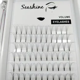 1トレイ/セット4DショートステムクラスターファンEyelashesエクステンション登録販売版トップクオリティロシア個別ラッキー登場ファンFalse Lashes