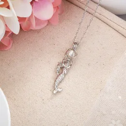 Pearl Cage Pendant Necklace 2020 New Love Wish Natural Oyster Pearl Design  Fashion Hollow Locket Clavicle Silver Chain Necklace Wholesale From  Angels_pearl, $1