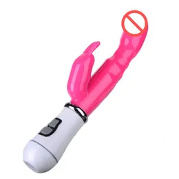Dual Vibration G spot Vibrators Adult Sex Product Hot Erotic Toys Dildo Rabbit Vibrator Faloimitator For Women J1124