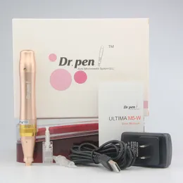 充電式Derma PEN M5-W電気自動Derma Pen Dr.Pen調節可能0.25-2.5mmマイクロニードルローラースキンケア