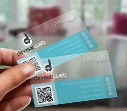 مخصص بطاقة بلاستيكية شفافة بطاقة الأعمال
