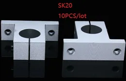 10pcs/lot SK20 SH20A 20mm linear rail support linear rail shaft bearing linear rail rod support support for cnc router 3d printer parts