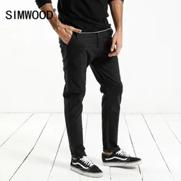 X SIMWOOD 2018 Spring New Check Plaid Pants Uomo Smart Casual Slim Fit Pantaloni di alta qualità Plus Size Abbigliamento di marca XC017052