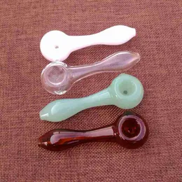 Vidro colorido cachimbo de vidro queimador de óleo de tubo de vidro Smoking Pipes New Arrivals High Color Qualidade aleatoriamente Enviar HSP01