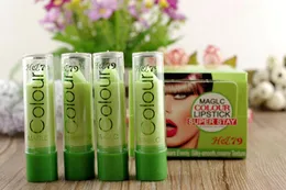 Fruity Smell Women Lip Balm Magic Temperature Moisturizing Hydrating Green to Pink Long Lasting Change Color Lipstick