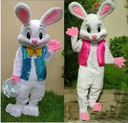 2018 Hot Sale Professional Easter Bunny Mascot Kostym Buggar Kanin Hare Vuxen Fancy Dress Cartoon Suit Gratis