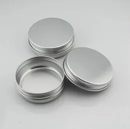 Nail Art Cream Pot Tom Round Aluminium Container Nail Art Jar Kosmetiska Cream Jar Lip Balm Containrar 30ml / 30g