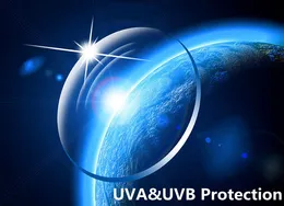 新しいUVブルーカットRXレンズガラスカスタマイズ1.67高屈折率超光処方メガネアスペリック近視レンズ
