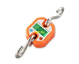 20pcs/ot l150kg/50g Crane Scale Portable Digital Stainless Steel Hook Hanging Scales Loop Weighing Balance LCD Backlight