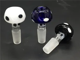 Ciotole per bong in vetro stile fungo colorato dal design unico 14mm 18mm ciotole per funghi maschili ciotole per tubi dell'acqua in vetro per impianti petroliferi