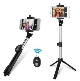 4 i 1 Selfie Stick Mini Tripod Självpinne Bluetooth Remote Shutter Multifunktionell handdator Utdragbar monopod för iPhone 7