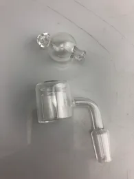 Annan rökning Rör 28/18/14/10 mm Diameter Double Tube Quartz Isolerad korv Oljeplattform Glas Bong, Top Cap, Connector