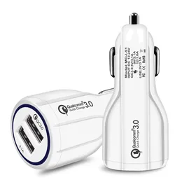 Cell Phone Chargers 2A 12V 1.2A QC3.0 fast Car Charge Full 2.4A Dual USB High Charging charger