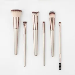 Dropshipping 6Pc/Set professional Makeup Brushes Set eyeshasow eyebrow eyelash makeup brush Blush Powder Foundation concealer brush