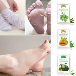 新しいAliver Avocado Papaya Olive Oil Exfoliating Foot Mask足のために死んだ肌を除去します