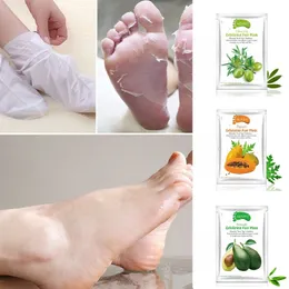 جديد Aliver Avocado Papaya Olive Oil Exfoliating Foot Mask قم بإزالة البشرة الميتة ناعمة للقدمين للعناية بالبشرة Mascarilla Exfoliante Pies Con Aceite de Oliva