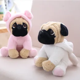 20CM Stuffed Simulation Dogs Plush Sharpei Pug Lovely Puppy Pet Toy Animal Toy Children Kids Birthday Christmas Gifts LA085