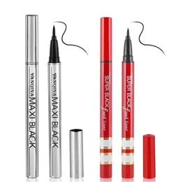 Hot Makeup Märke Yanqina Eyeliner Penna Vattentät Svart Eyeliner Pen Inga Blommande Precision Liquid Eye Liner Pencil DHL Shipping