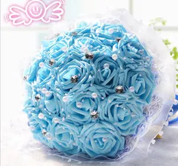 Çiçek mavi gelin buketi düğün hediye ajan toptan